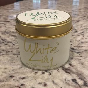 White lily in twilights magic hour new candle